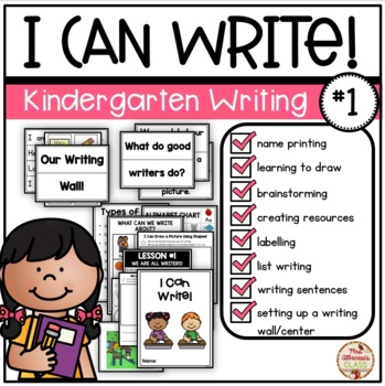 Preview of I CAN WRITE! (Kindergarten Writing Pack #1)