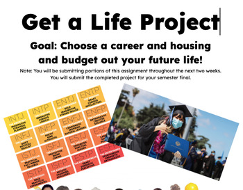 Preview of Get a Life Project - Economics/Personal Finance Final Project