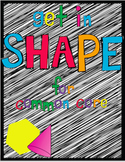 Get in Shape for Common Core: 2D and 3D Shapes