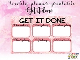 Get it done weekly planner