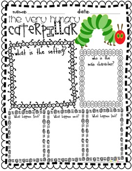Preview of Get ready for Spring with a mini book study on the Very Hungry Caterpillar