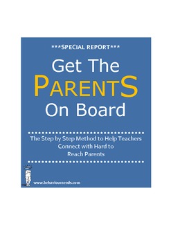 Preview of Get the Parents on Board