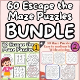 Get this Now - 60 Escape the Maze Puzzle Bundle, Easy to M