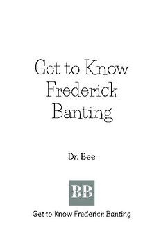 Preview of Get to Know Frederick Banting