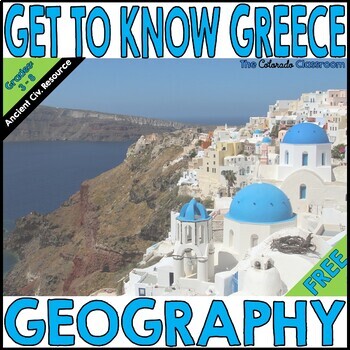 Preview of Get to Know Greece Geography Freebie