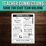 Get to Know Teachers Printable Activity | School Team Buil