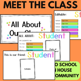 Get to Know The Class - All About Me SLIDES - EDITABLE - G
