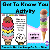 Get to Know You Activity Back to School