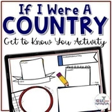 Get to Know You Activity | If I Were a Country