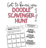 Get to Know You Doodle Scavenger Hunt Activity/Worksheet