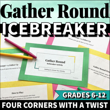 Preview of 4 Corners Get To Know You Four Corners Back to School Icebreaker Activity