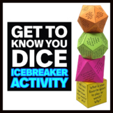 Get to Know You Dice - Icebreaker Activity - First Day of School
