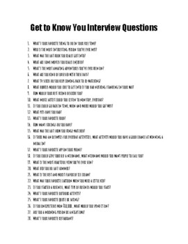 40+ Get to Know You Questions to Build Social Skills | TPT