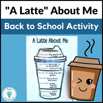 Preview of Get to Know You Worksheet - A Latte About Me - Get To Know Me Back to School