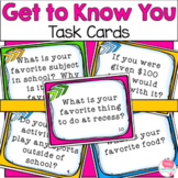 Getting to Know You Questions - Back to School Community B