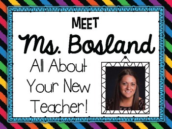 Preview of Get to Know Your New Teacher! {Editable} PowerPoint to Meet Your Teacher!