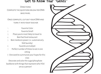 Preview of Get to Know Your (Student's) Genes Activity