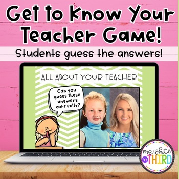 Preview of All About My Teacher Game | Get to Know Your Teacher | Back to School Activity
