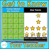 Get to Know Your Teacher Game Show for Back to School First Day