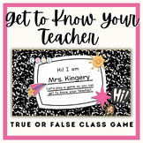 Get to Know Your Teacher Game Slides l Digital Meet the Te