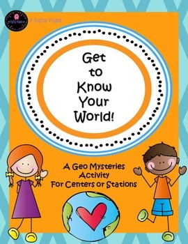 Preview of NO PREP! Get to Know Your World!--A Geography Mystery Centers Activity