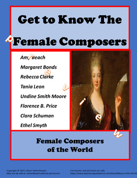 Preview of Get to Know the Female Composers