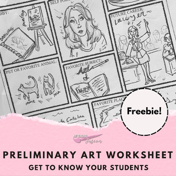 Get to Know your Student: Preliminary Art Worksheet by Art Teacher Fusion