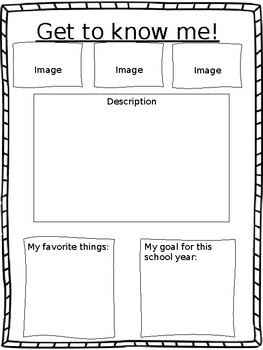 Get to know me Template by Maddie Davis TPT