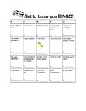 Get to know you BINGO!