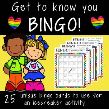 Preview of Get to Know You Bingo! An Icebreaker Activity