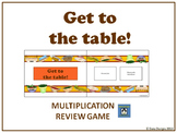 Get to the table! - Thanksgiving Multiplication Review Game