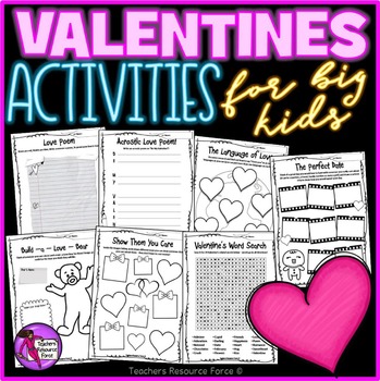 Preview of Valentine's Day Activities for big kids