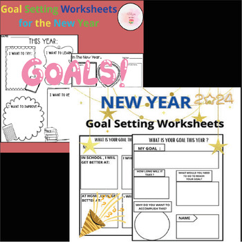 Preview of Get your students ready for the new year by assessing their goals | Bundle