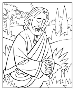 jesus in the garden of gethsemane coloring pages