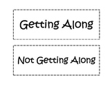 Getting Along vs. Not Getting Along Sorting Activity