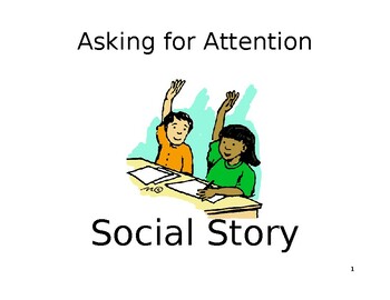 Preview of Getting Attention Social Story