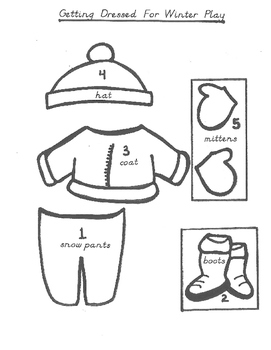 Getting Dressed For Winter Play by Lori Churchill | TPT