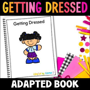 Preview of Getting Dressed Social Story Circle Time Special Education Adapted Book