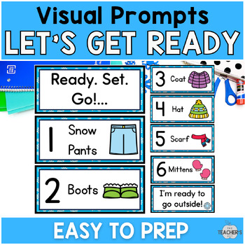 Preview of Getting Dressed | Winter Clothing Steps (Visual Prompts) for Kindergarten