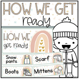 Getting Dressed for Winter Posters - Visual Aid Getting Re