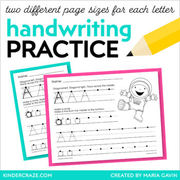 alphabet handwriting practice writing letters tracing and print worksheets