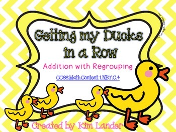 Preview of Getting My Ducks in a Row  Common Core Aligned