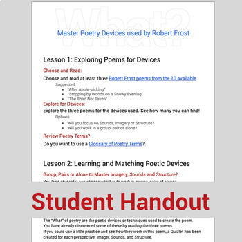 Getting Poetry Mastering Poetic Devices Using Quizlet Google Version