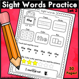 Getting Ready 1st Grade High Frequency Words Worksheets Si