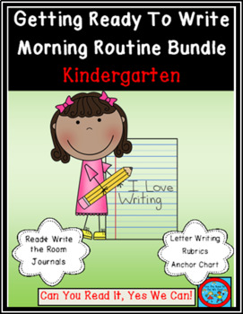 Preview of Getting Ready To Write: Morning Routine Bundle