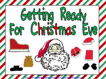 Preview of Getting Ready for Christmas Eve Kindergarten Shared Reading PowerPoint