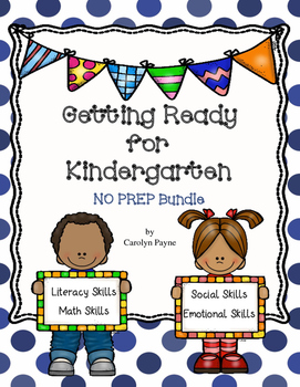 Summer Packet Getting Ready For Kindergarten By Carolyn Payne Tpt