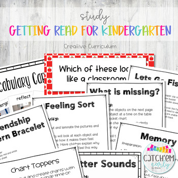 Preview of Getting Ready for Kindergarten/Creative Curriculum/TSG/Moving to Kinder/Pre-K