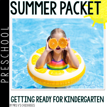 Preview of Getting Ready for Kindergarten: Pre-K Summer Packet/ Distance Learning