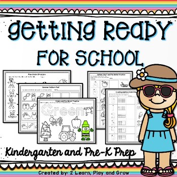 Preview of Summer Packet Kindergarten Readiness or Review